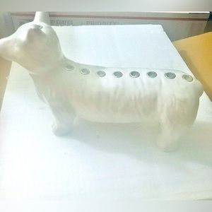Bullseye's Playground Ceramic Corgi Menorah